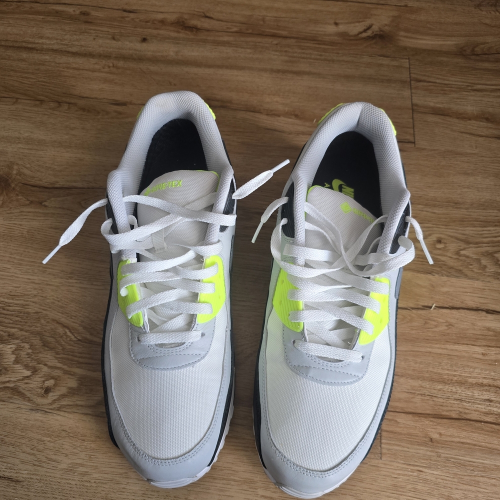 Nike Air White and Neon Green Sneakers